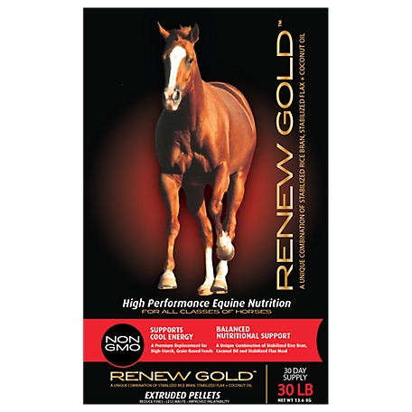 Manna Pro Renew Gold Non-GMO Horse Feed, 30 lb.