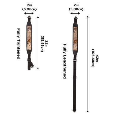 Image showing  Company Cascade Neoprene Gun Sling with Molded Ends & Swivels, Realtree Edge