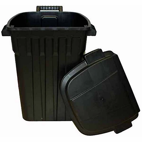 Maverick Plastics 35 gal. Heavy-Duty Trash Can with Wheels
