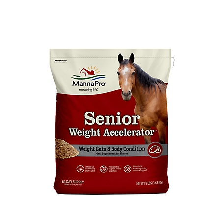 Manna Pro Senior Horse Weight Accelerator, 8 lb.