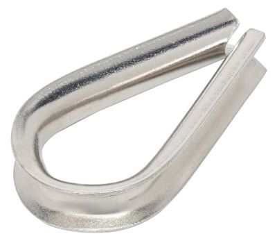 Image showing  Hardware Essentials 1/8 in. Rope Thimble, Stainless Steel