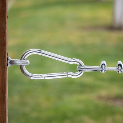 Image showing  Hardware Essentials 3/4 in. x 5-1/2 in. Interlocking Spring Snap, Zinc Plated