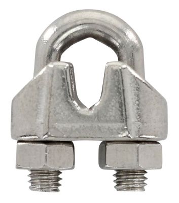 Hillman Hardware Essentials 1/8 in. Wire Cable Clamp, Stainless Steel