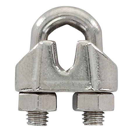Cable Clamps 1/8 inch Stainless Steel package of 8 