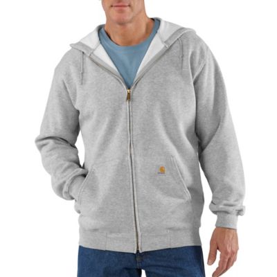 Carhartt Men's Midweight Hooded Zip-Front Sweatshirt, L Tall,Heather ...