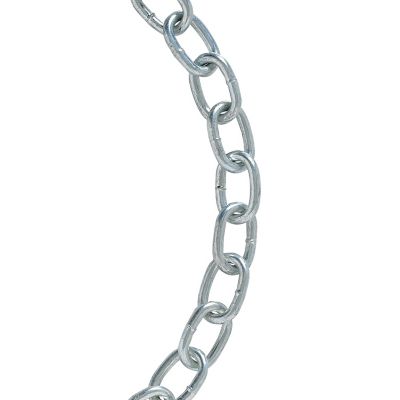 Koch Industries 2/0 Trade Size Passing Link Chain, Electro Galvanized, 20 ft. Length