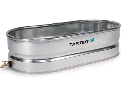 Tarter 40 gal. Galvanized Steel Oval Stock Tank with Spigot, 2 ft. x 1 ft. x 4 ft. Price pending