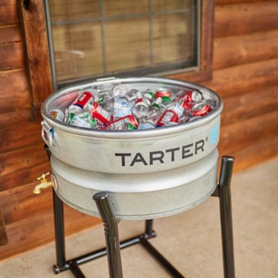 Tarter 23 gal. Galvanized Steel Round Stock Tank with Spigot, 2 ft. x 1 ft.