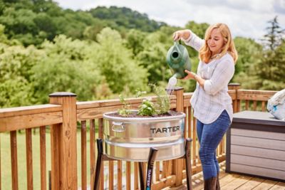 Image showing  Round Water Tank Stand, Black