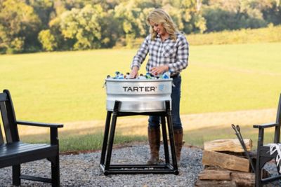 Image showing  Round Water Tank Stand, Black