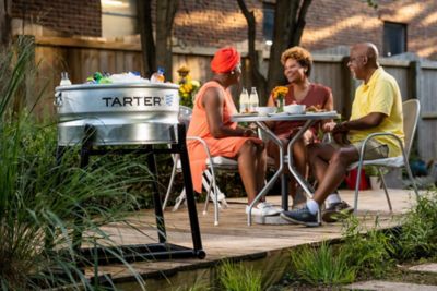 Image showing  Round Water Tank Stand, Black