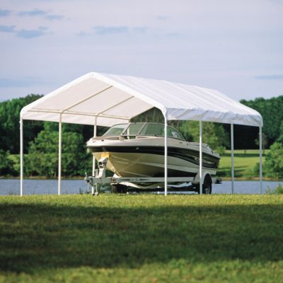 ShelterLogic Canopy Replacement Cover, Fits 2 in. Frames, 12 ft. x 20 ft., White, 10049