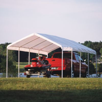 ShelterLogic Canopy Replacement Cover, Fits 2 in. Frames, 12 ft. x 26 ft., White, 10059