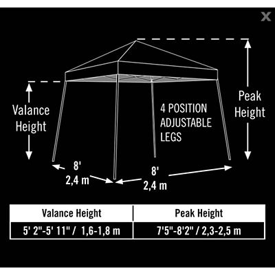 Image showing  8 ft. x 8 ft. Sport Pop-Up Canopy