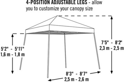 Image showing  8 ft. x 8 ft. Sport Pop-Up Canopy