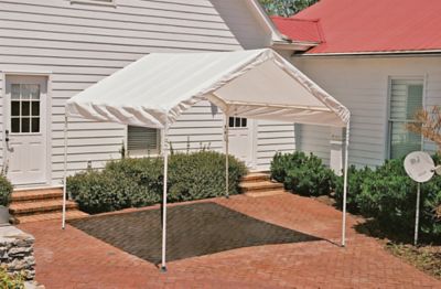 ShelterLogic 10 ft. x 10 ft. Max AP Compact Canopy, White Polyethylene Cover