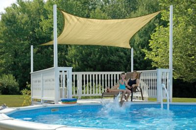 Image showing 7 th ShelterLogic 16 ft. x 16 ft. ShadeLogic Sun Shade Sail, Square