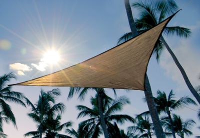 Image showing 5 th ShelterLogic 12 ft. x 12 ft. ShadeLogic Heavyweight Triangular Sun Shade Sail, Sand