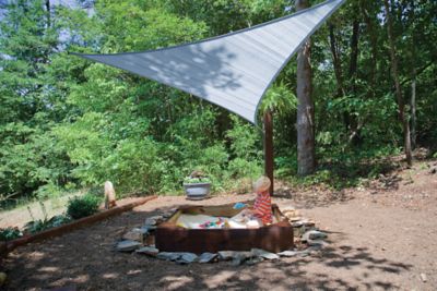Image showing 6 th ShelterLogic 12 ft. x 12 ft. x 12 ft. ShadeLogic Heavyweight Triangular Sun Shade Sail, Blue