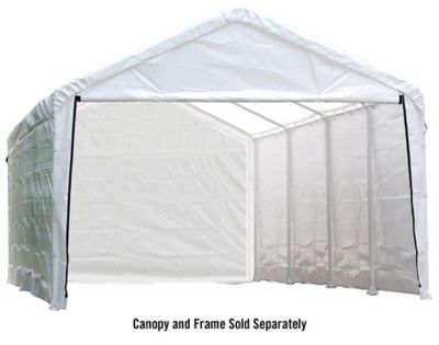 ShelterLogic Super Max 12 x 26 ft. Canopy Enclosure Kit, 100% Water Resistant, White