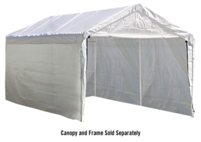 ShelterLogic Super Max 10 ft. x 20 ft. Canopy Enclosure Kit, Polyethylene, White -  Tractor Supply, 25875