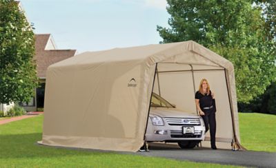 Image showing 7 th ShelterLogic 10 ft. x 15 ft. x 8 ft. AutoShelter Peak Style Instant Garage
