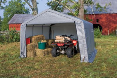 Image showing 6 th ShelterLogic 12 x 12 x 8ft. Shed-in-a-Box Peak Style Portable Shed, Gray