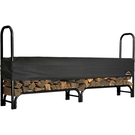 ShelterLogic Heavy-Duty Firewood Rack, Cover Included, 8 ft.
