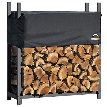ShelterLogic Ultra-Duty Firewood Rack, Cover Included, 4 ft.