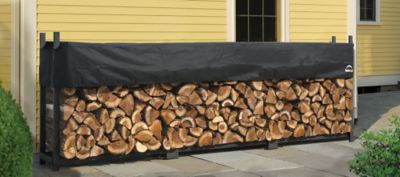 Image showing  12 ft. Ultra-Duty Steel Firewood Rack, Cover Included