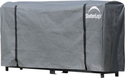 Shelterlogic universal full best sale length firewood rack cover