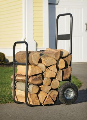 Image showing  41.25 in. Haul-It Wood Mover Steel Rolling Firewood Cart