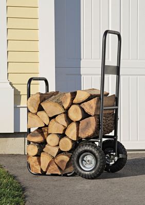 Image showing  41.25 in. Haul-It Wood Mover Steel Rolling Firewood Cart