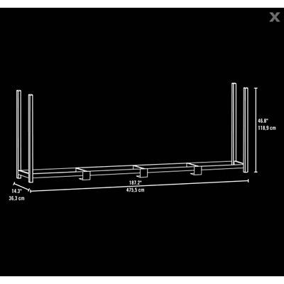 Image showing  16 ft. Ultra-Duty Rack-in-a-Box Wooden Firewood Rack