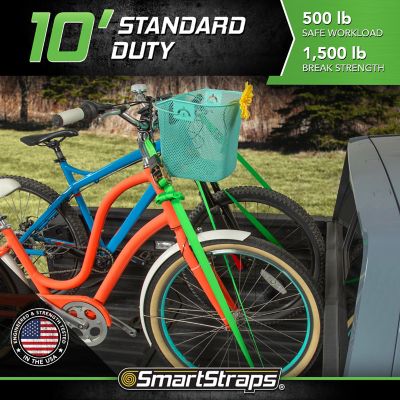 Image showing  10 ft. Padded Ratchets, 500 lb., Green, 4 pk.