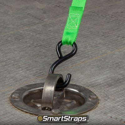 Image showing 8 th SmartStraps 10 ft. Padded Ratchets, 500 lb., Green, 4 pk.