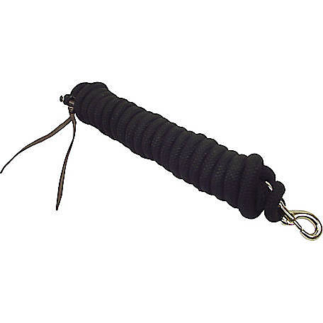 DuMOR Braided Cotton Lunge Line with Leather Popper