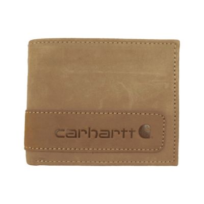 Carhartt Men's 2-Tone Leather Billfold with Wing Wallet