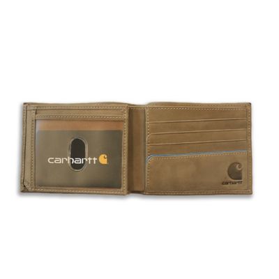 Image showing  Men's 2-Tone Leather Billfold with Wing Wallet