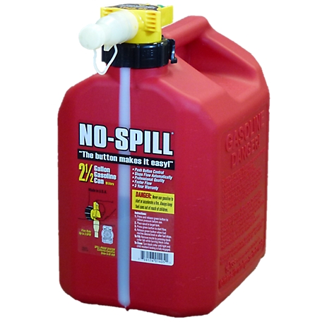 NO-SPILL 2-1/2 gal. Gas Can, CARB Compliant