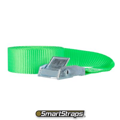 Image showing  1 in. x 12 ft. Green Light-Duty Lashing Strap, 150 lb. Capacity, 2 pk.