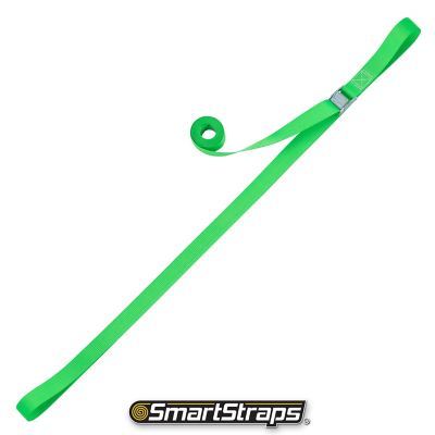 Image showing  1 in. x 12 ft. Green Light-Duty Lashing Strap, 150 lb. Capacity, 2 pk.