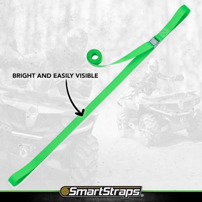Image showing 5 th SmartStraps 1 in. x 12 ft. Green Light-Duty Lashing Strap, 150 lb. Capacity, 2 pk.