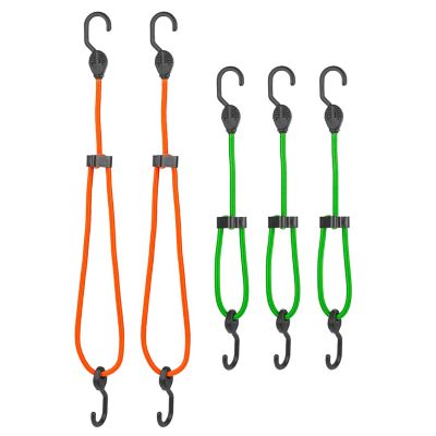 SmartStraps Assorted Adjustable SuperStrong Bungee Cords, 5-Pack