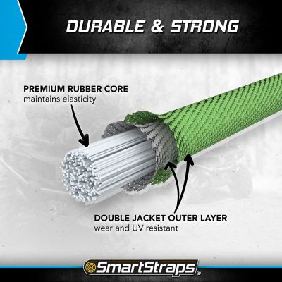 Image showing 6 th SmartStraps Assorted Adjustable SuperStrong Bungee Cords, 5 pk.