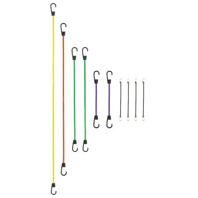 SmartStraps Assorted Standard Bungee Cords, 10-Pack