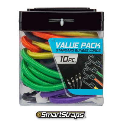 Image showing 9 th SmartStraps Assorted Standard Bungee Cords, 10 pk.