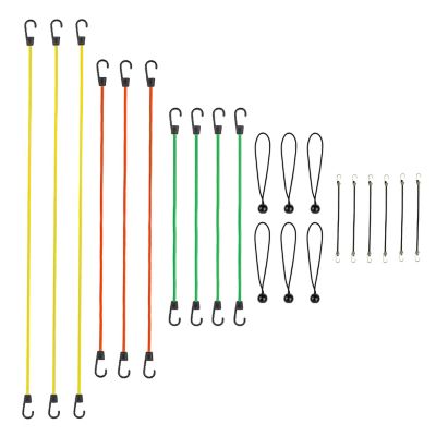 SmartStraps Standard Bungee Cords, 20-Pack