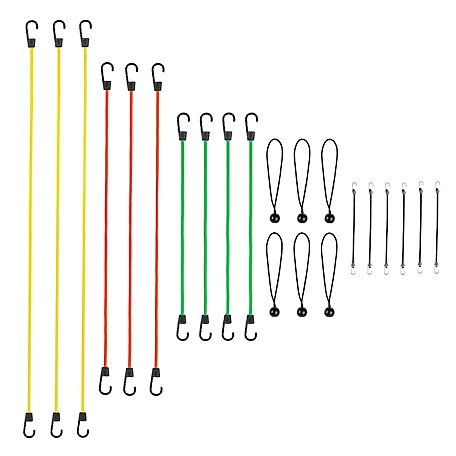 SmartStraps Standard Bungee Cords, 20-Pack