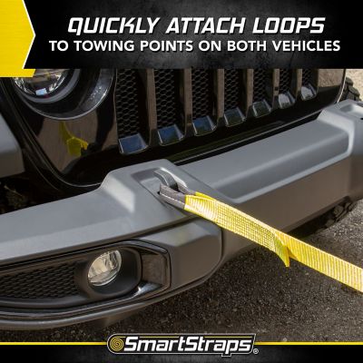 Image showing 6 th SmartStraps 2 in. x 20 ft. Tow Strap with Loop Ends, 5,667 lb. Safe Work Load